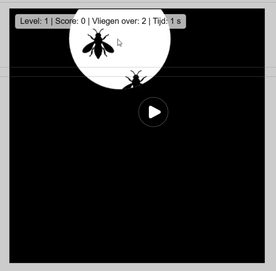 before: geen design, de tijd en score in het spel afgebeeld en het spel speelde sloom, mocht meer uitdagend.