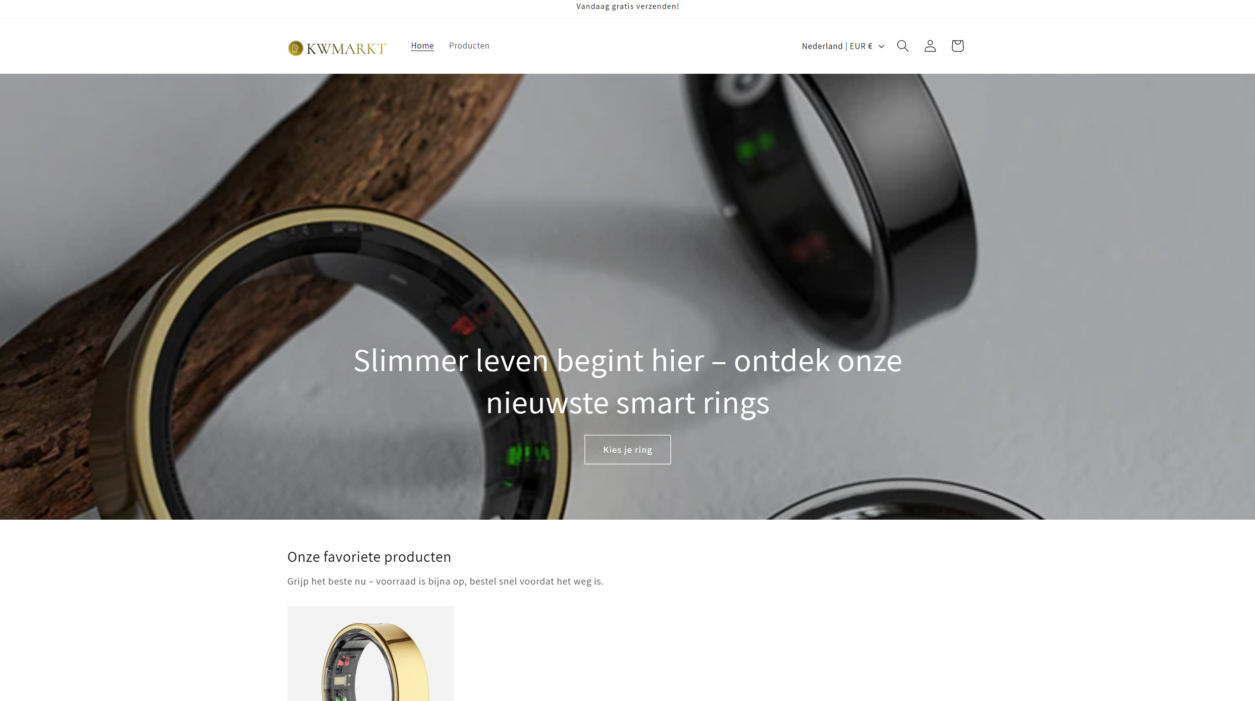 KWmarkt website screenshot